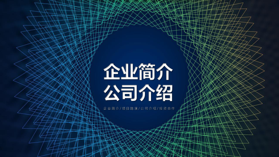 科技风企业简介公司介绍演示策划经典高端创意模板课件.pptx_第1页