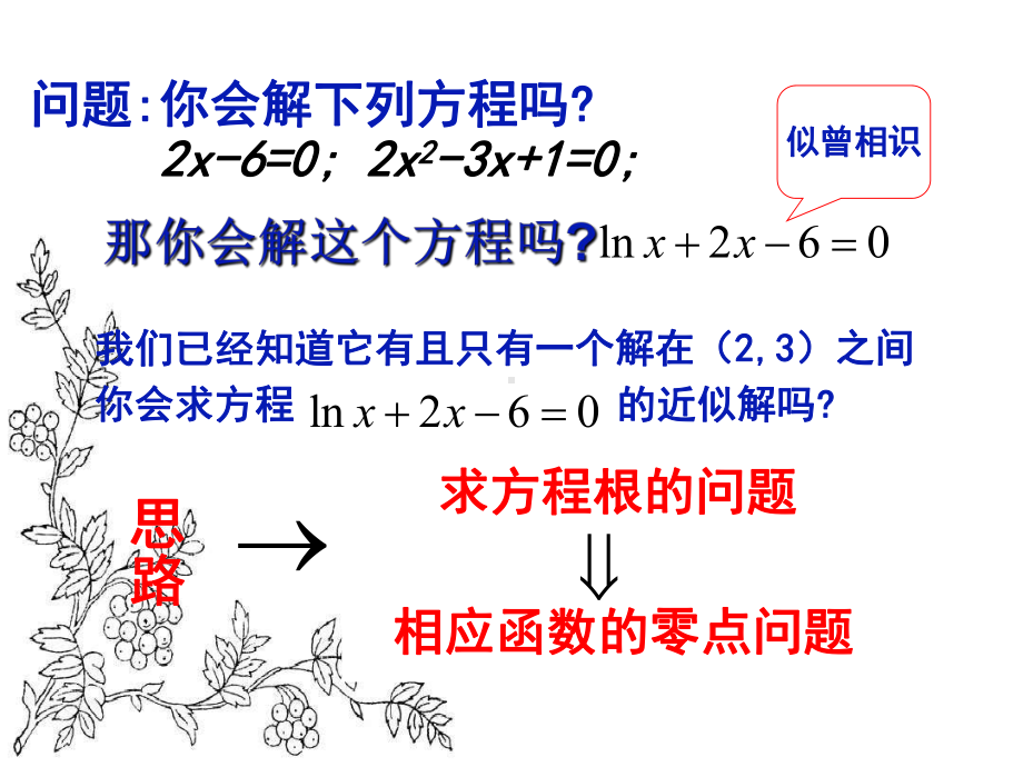 福建省某中学人教版数学必修一312用二分法求方程的近似解课件(共18张).ppt_第3页