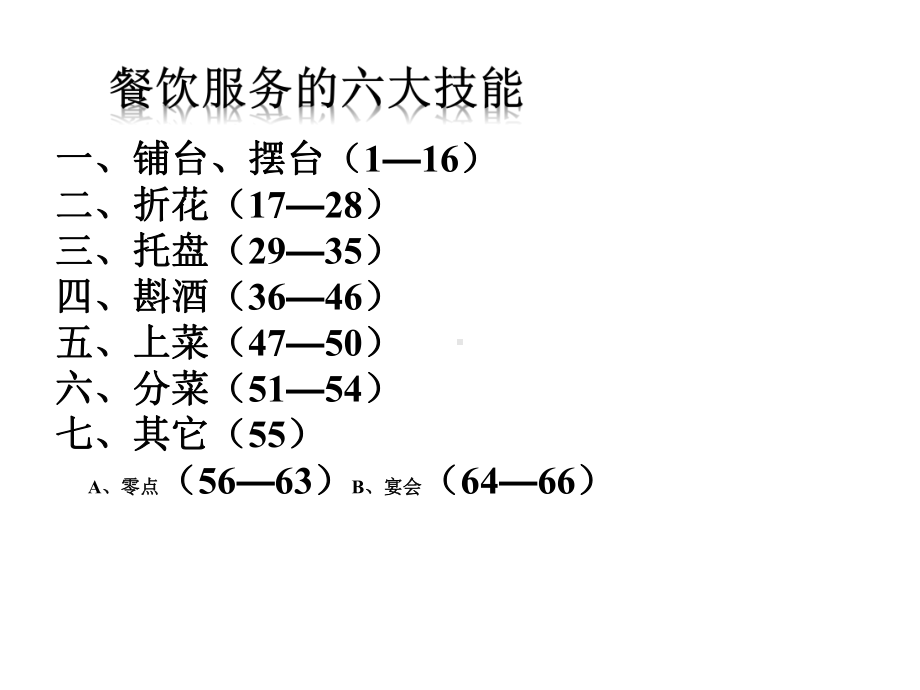 餐饮服务的六大技能培训教材课件.pptx_第1页