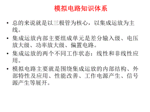 模拟电路考研知识点总结大全课件.ppt