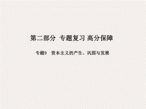 中考历史专题9资本主义的产生、巩固与发展课件.ppt