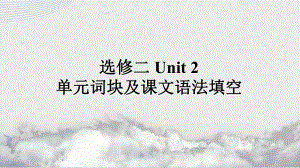 2022新人教版（2019）《高中英语》选择性必修第二册Unit 2 单元词块及课文语法填空(ppt课件).pptx