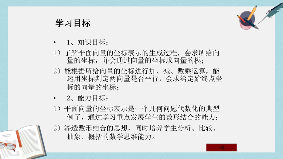 人教版中职数学(基础模块)下册73《向量的坐标表示》课件2(同名1775).ppt_第3页