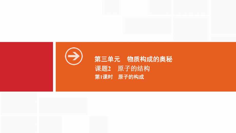 九年级化学上册人教版课件：第三单元物质构成的奥秘课题2第1课时原子的构成.ppt_第1页