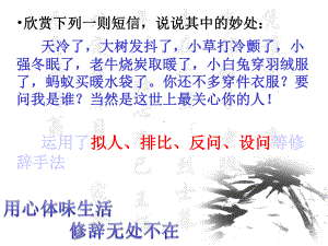 新人教版高一语文必修二《修辞无处不在》课件.ppt