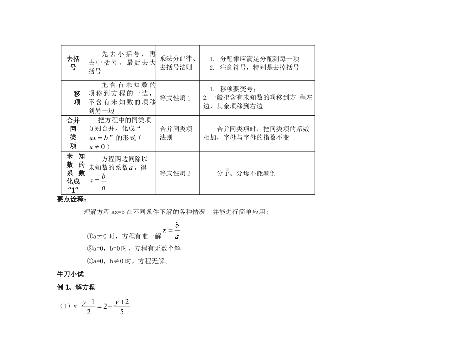 一元一次方程知识点及经典例题.pptx_第2页