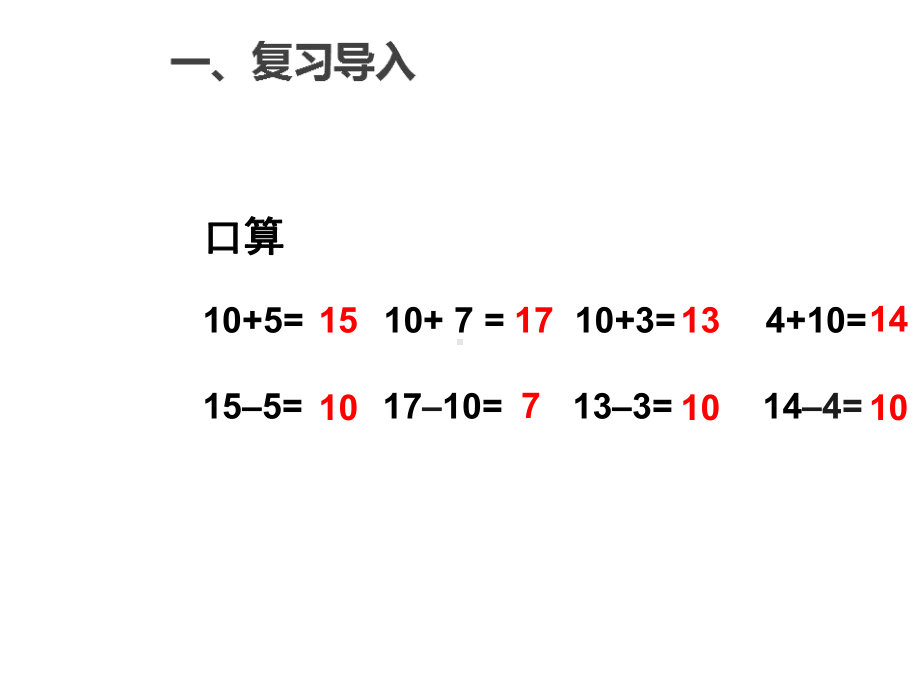 一年级下册数学-整十数加一位数和相应的减法-冀教版.ppt_第2页