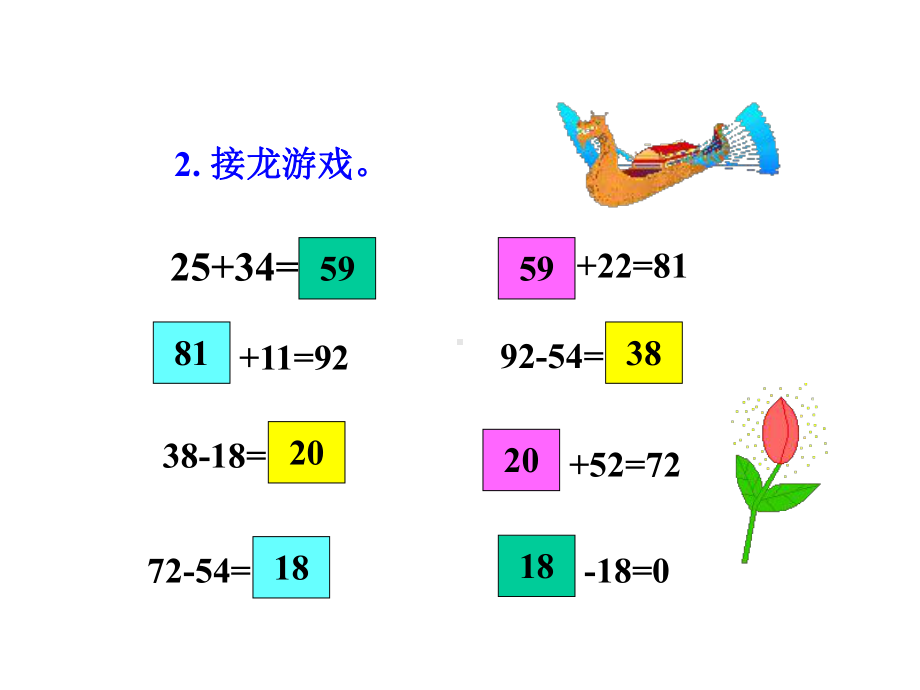 人教版二年级数学上册《连加、连减和加减混合》公开课课件.ppt_第3页