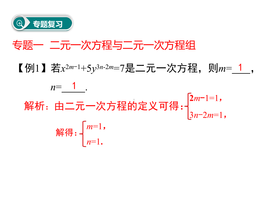 新人教版七年级下(初一下)数学章末复习：第八章二元一次方程组小结与复习课件.ppt_第3页