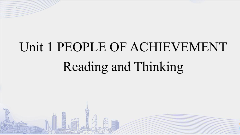 Unit1 Reading and Thinking（含workbook内容）(ppt课件) -2022新人教版（2019）《高中英语》选择性必修第一册.pptx_第1页