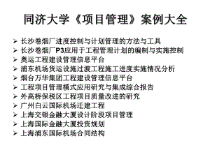 项目管理案例大全课件.ppt