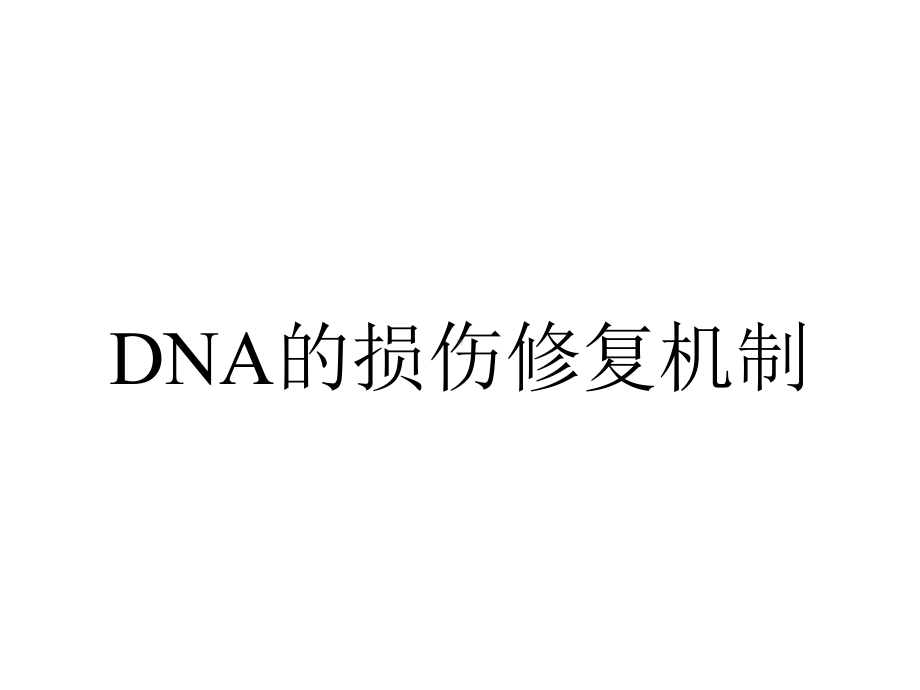 DNA的损伤修复机制.ppt_第1页