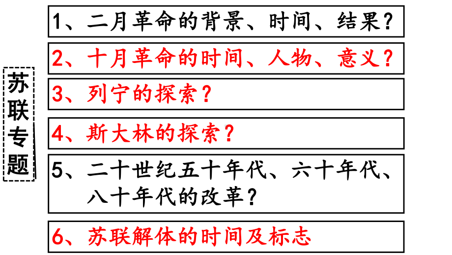 人教部编版历史九年级下册苏联专题复习课件(18张).ppt_第3页