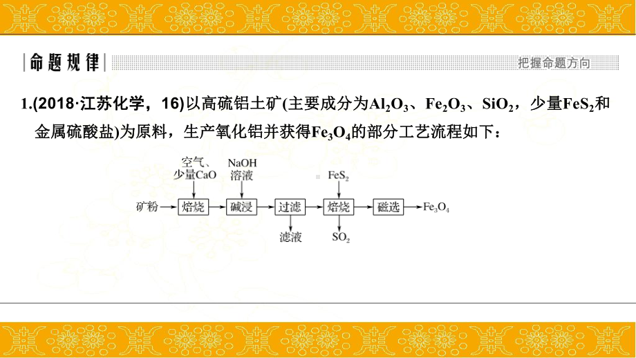 高考化学二轮复习化学工艺流程研究课件(84张).ppt_第3页