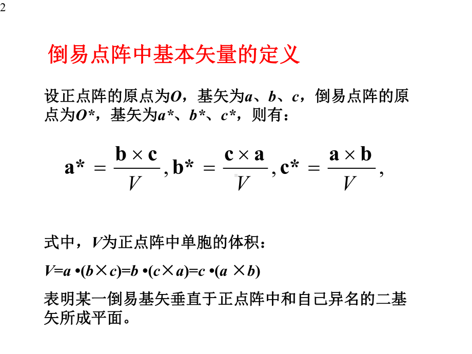 材料分析方法4倒易空间点阵课件.pptx_第2页