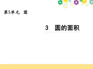 新北京课改版六年级数学上册《53圆的面积》优质课件.pptx