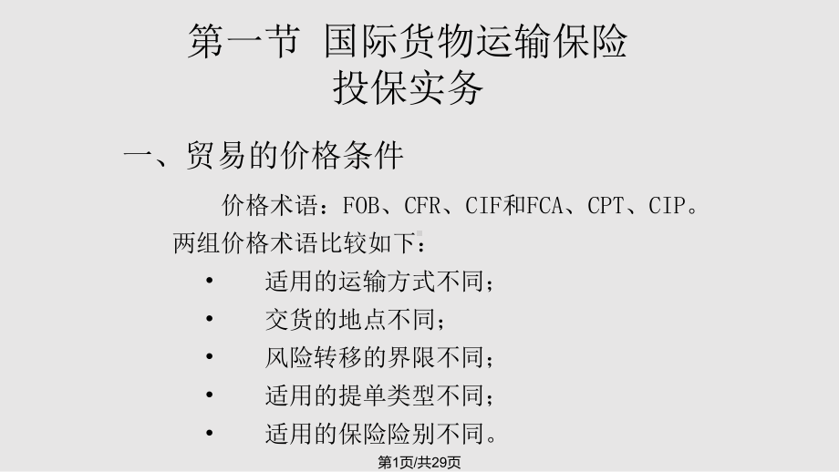 国际货物运输保险实务课件.pptx_第1页