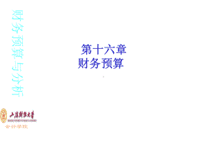 第十六财务预算课件.ppt