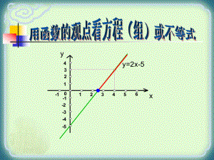 人教版八年级数学下册课件1923一次函数与方程、不等式2课件.ppt