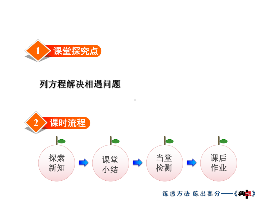 小学数学冀教新版五年级上册《列方程解决行程问题》课件.ppt_第3页