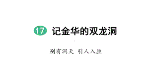 部编版语文四年级下册经典教案17记金华的双龙洞(第2课时)课件.pptx