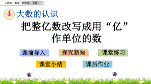 人教版小学四年级上册数学《把整亿数改写成用“亿”作单位的数》课件.pptx