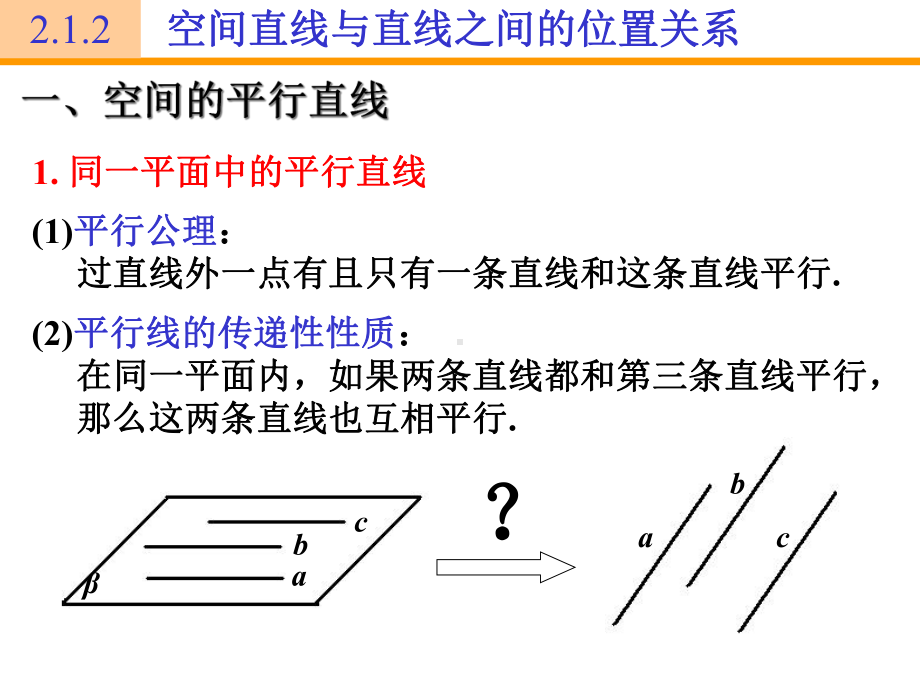 高一数学空间的平行直线与异面直线课件.ppt_第2页