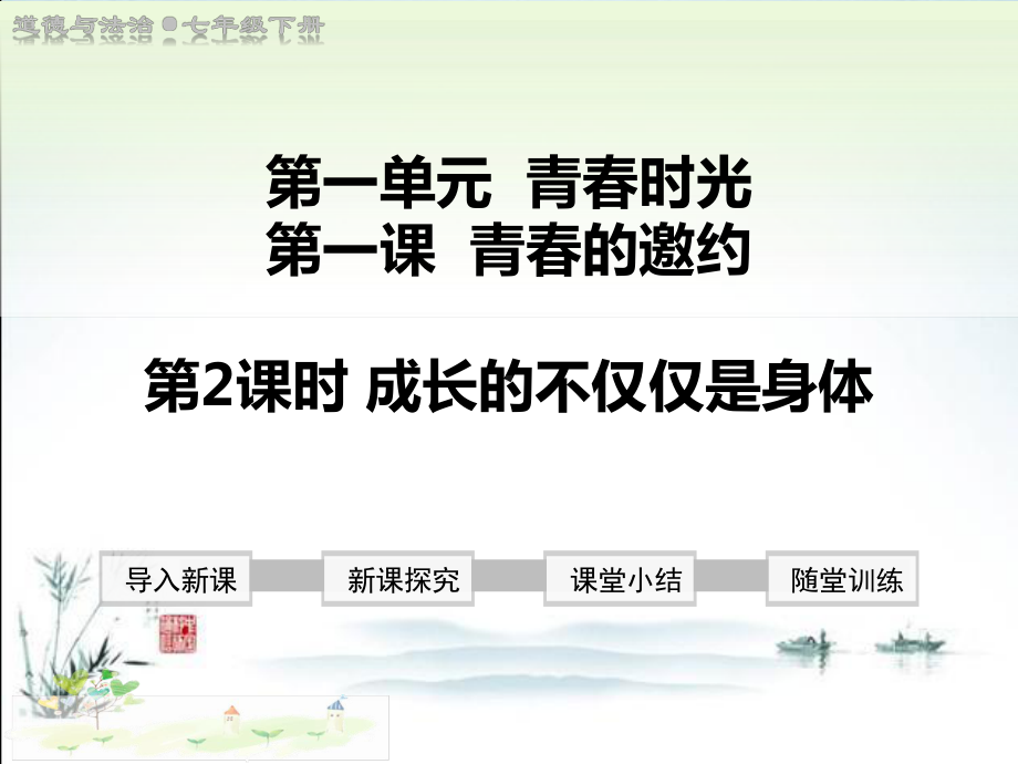 新部编版七年级道德与法治下册(第一课第2课时成长的不仅仅是身体)教学课件.ppt_第2页