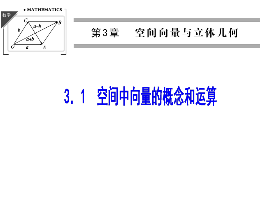 空间中向量的概念和运算课件.ppt_第1页