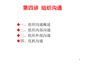 四讲组织沟通课件.ppt