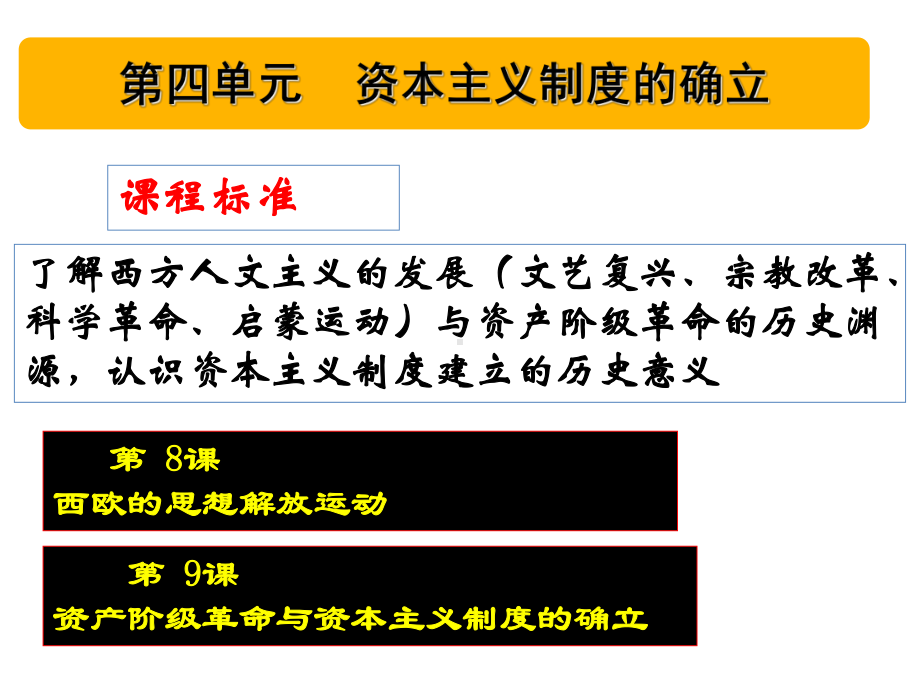 部编版必修下册：第8课欧洲的思想解放运动（课件）(21张).ppt_第2页