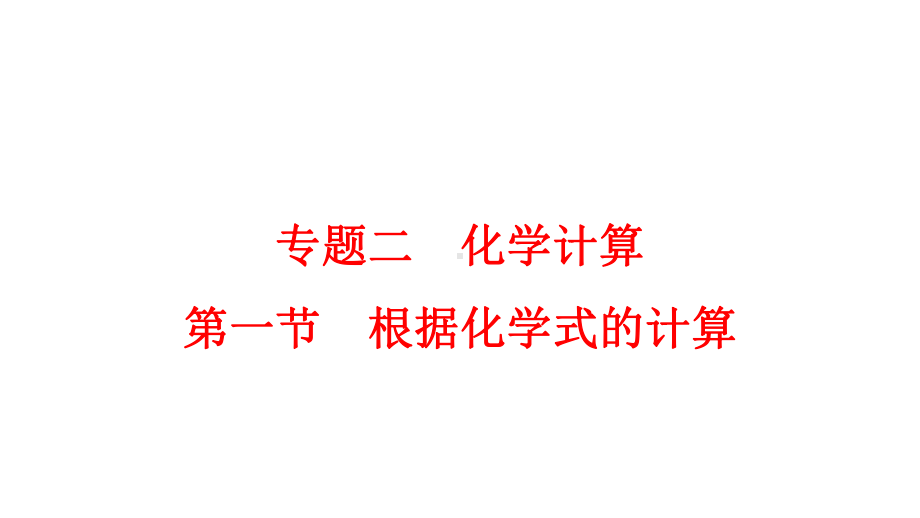 化学中考复习《根据化学式的计算》专题考点精讲课件.pptx_第2页