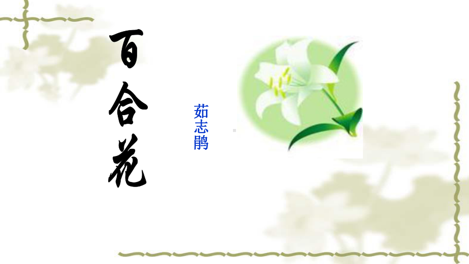 《百合花》课件高中语文(新课程标准)必修上册2.ppt_第2页