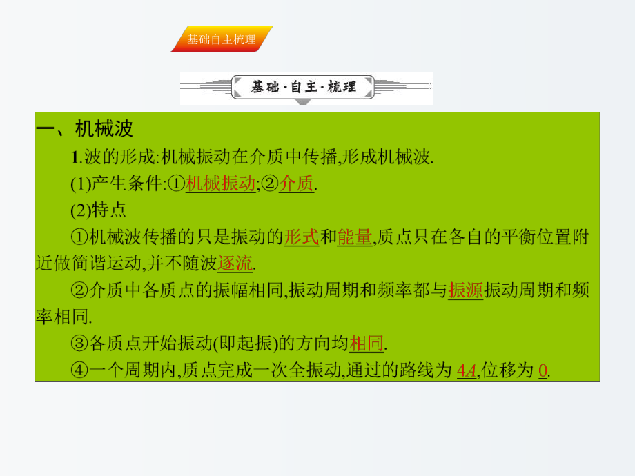 高三物理一轮复习第十二章机械振动和机械波2机械波波的图象波的衍射、干涉课件.ppt_第2页