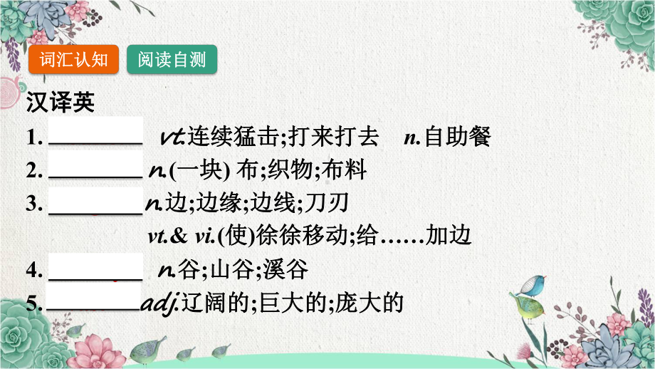 2022新人教版（2019）《高中英语》选择性必修第一册Unit 3 词汇整体学习(ppt课件).pptx_第2页