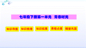 人教版道德和法治七年级下册第一单元青春时光复习课件(共14张).ppt