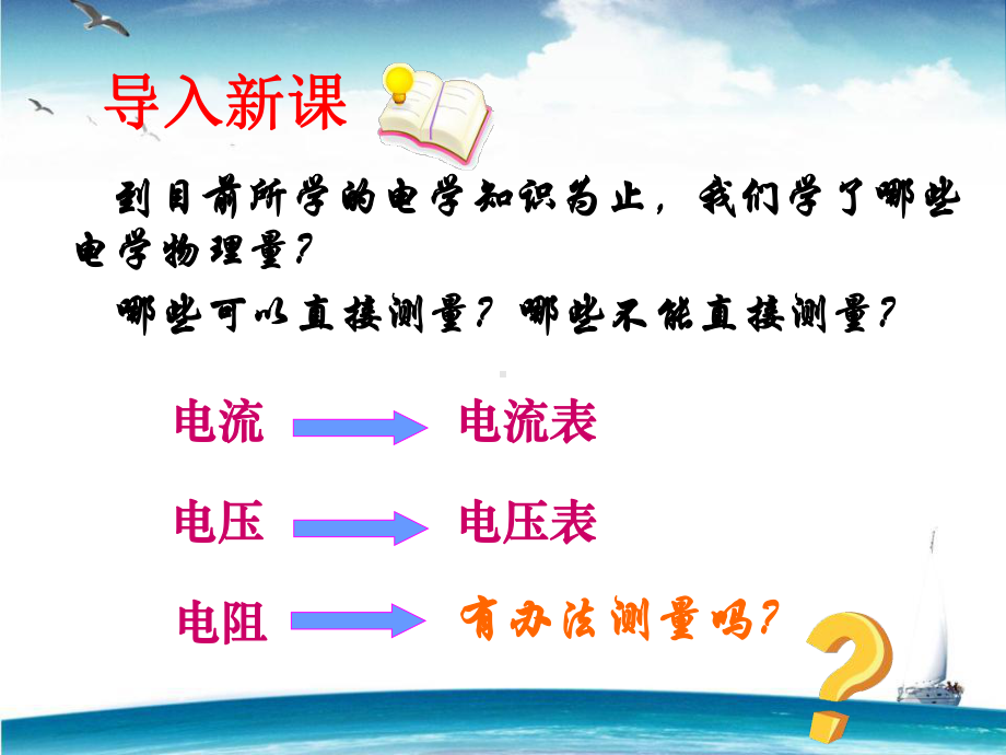 新人教版九年物理电阻的测量优秀课件.ppt_第3页