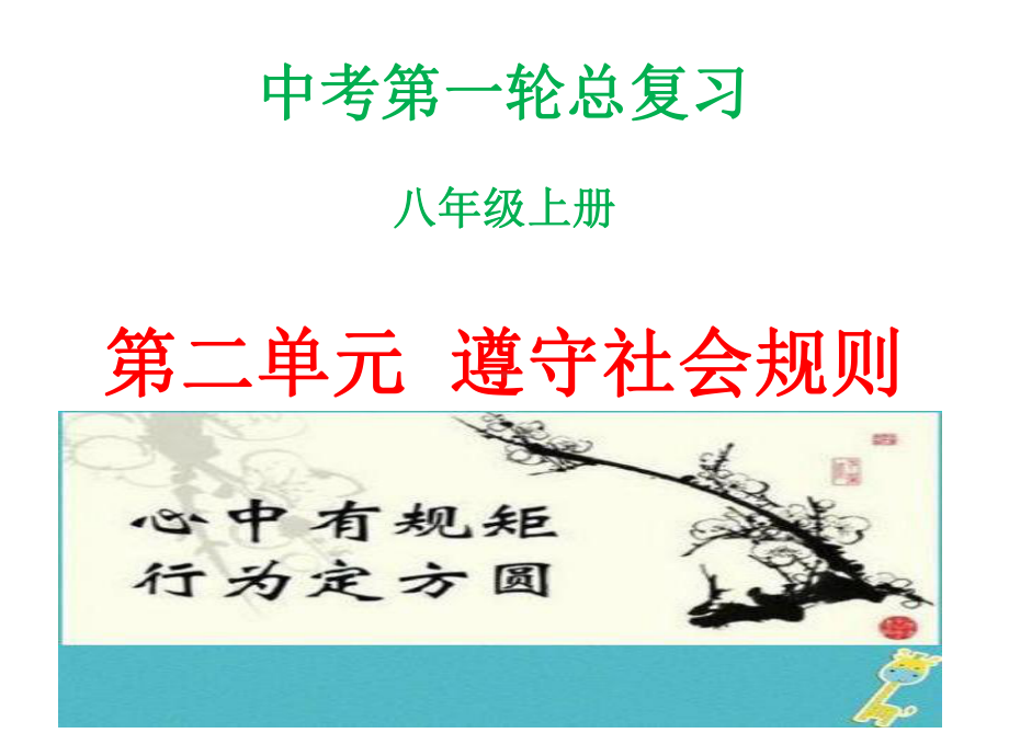 道德与法治中考复习《八年级上册第二单元遵守社会规则》考点精讲课件.ppt_第3页