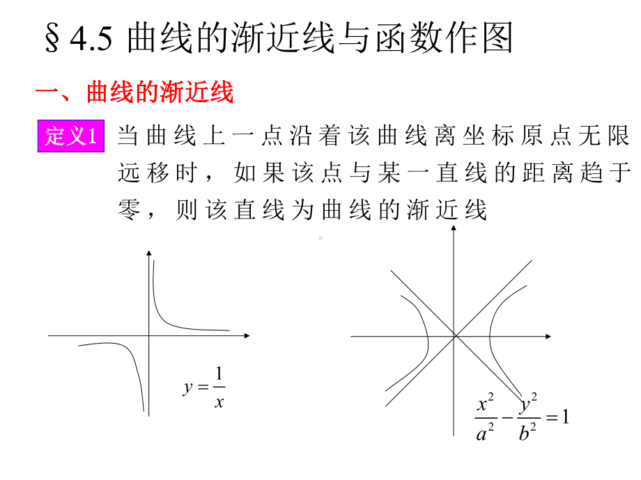 曲线的渐近线与函数的作图课件.ppt_第1页