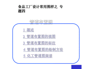 食品工厂设计常用图样管道布置图课件.ppt