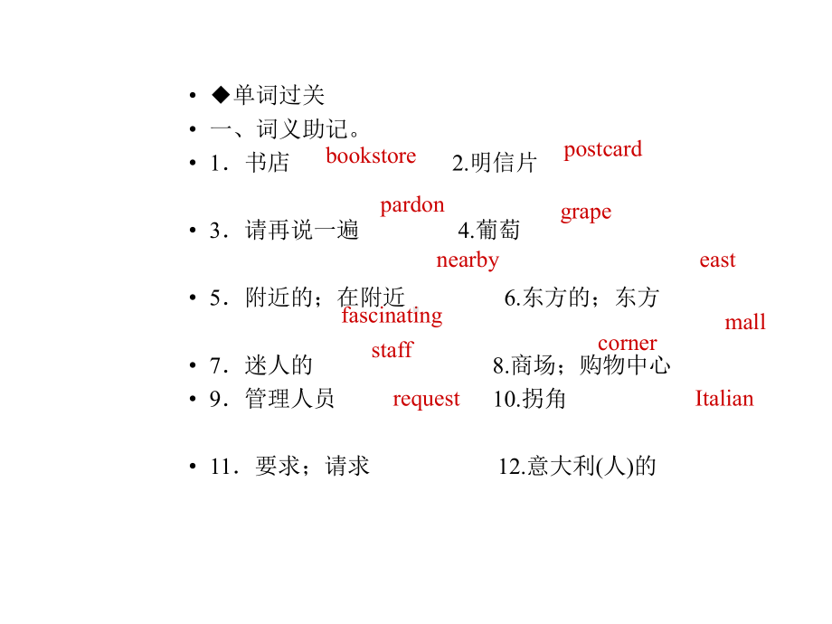 九年级英语全册期末单元复习Unit3Couldyoupleasetellmewheretherestroomsare课件人教新目标版.ppt_第2页