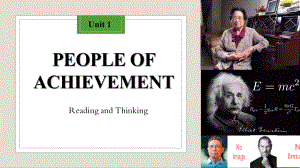 Unit 1 people of achievement-Reading and thinking(ppt课件)-2022新人教版（2019）《高中英语》选择性必修第一册.pptx