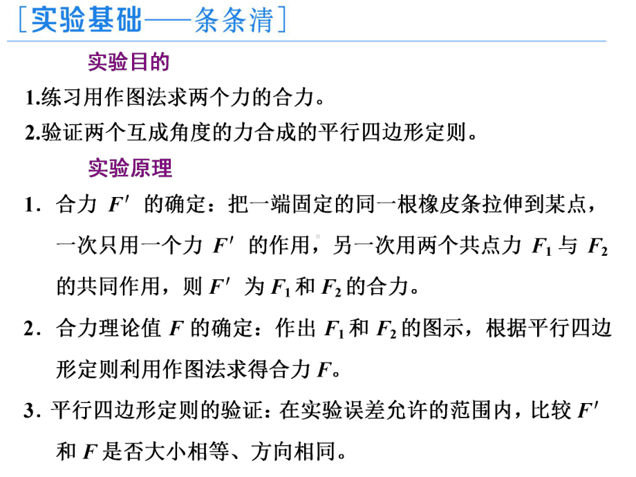 实验：探究两个互成角度的力的合成规律相互作用力优秀课件.pptx_第2页