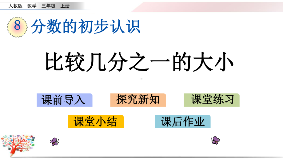 人教版小学数学三年级上册《812比较几分之一的大小》课件.pptx_第1页