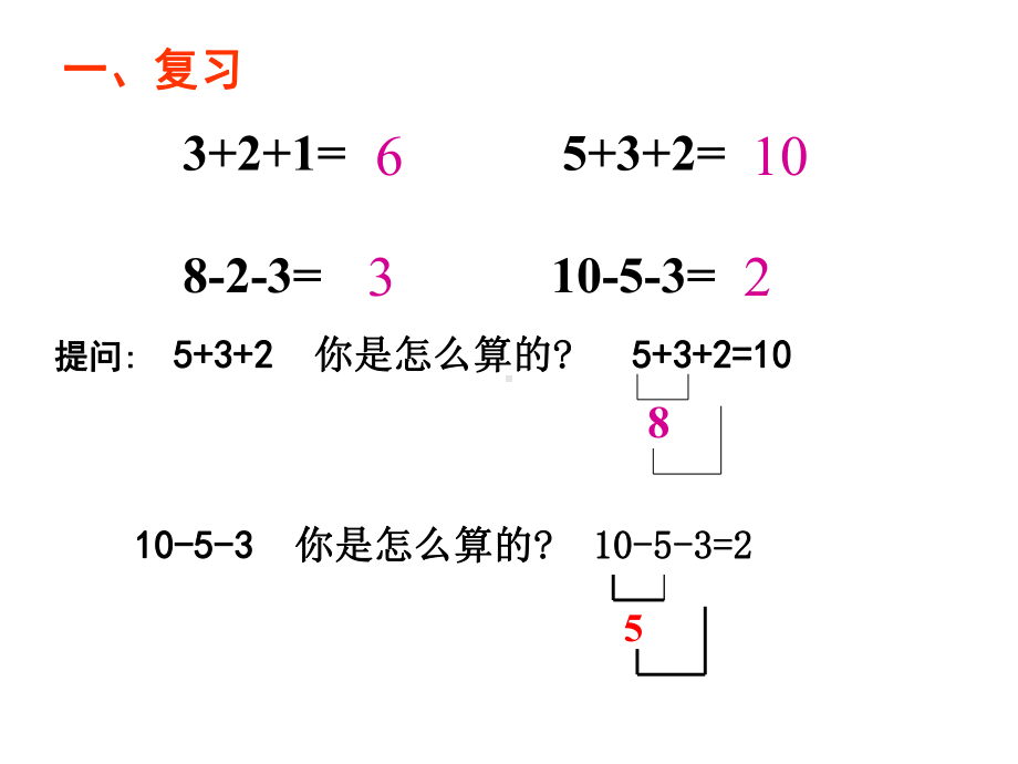 《加减混合运算》苏教版一年级数学上册(第一册)教学课件.ppt_第2页