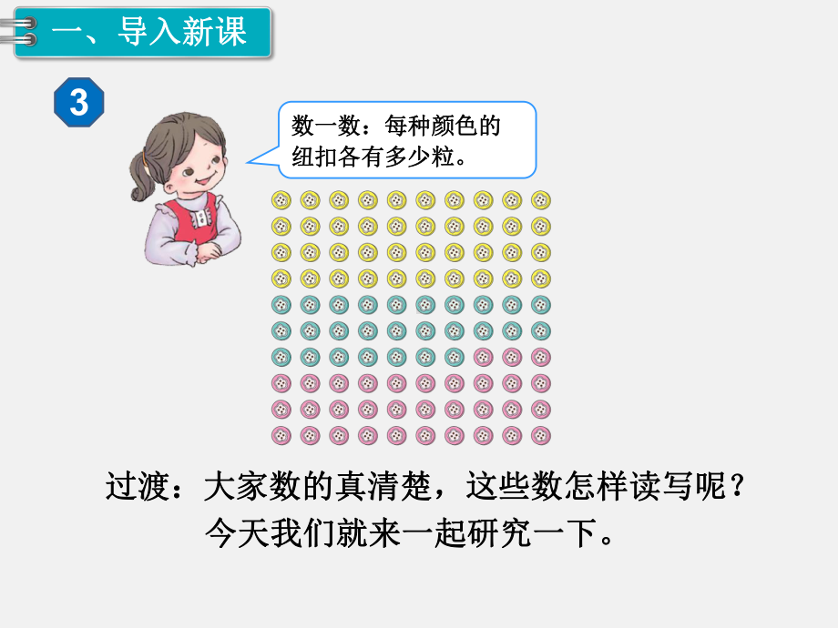 部编人教版一年级数学下册课件：100以内数的认识之读数、写数.pptx_第3页