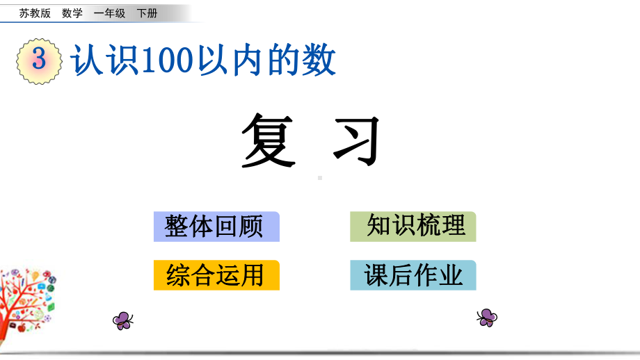 苏教版一年级数学下册《39复习》课件.pptx_第1页