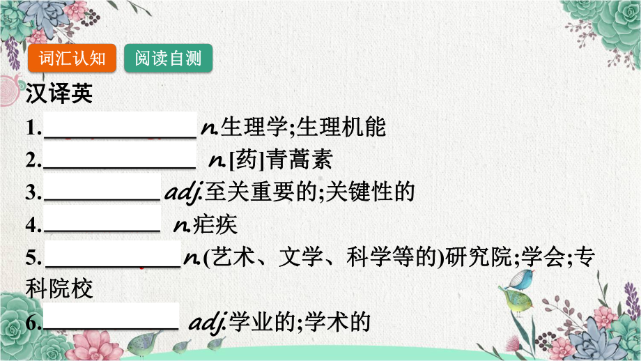 2022新人教版（2019）《高中英语》选择性必修第一册Unit 1 词汇整体学习(ppt课件).pptx_第2页