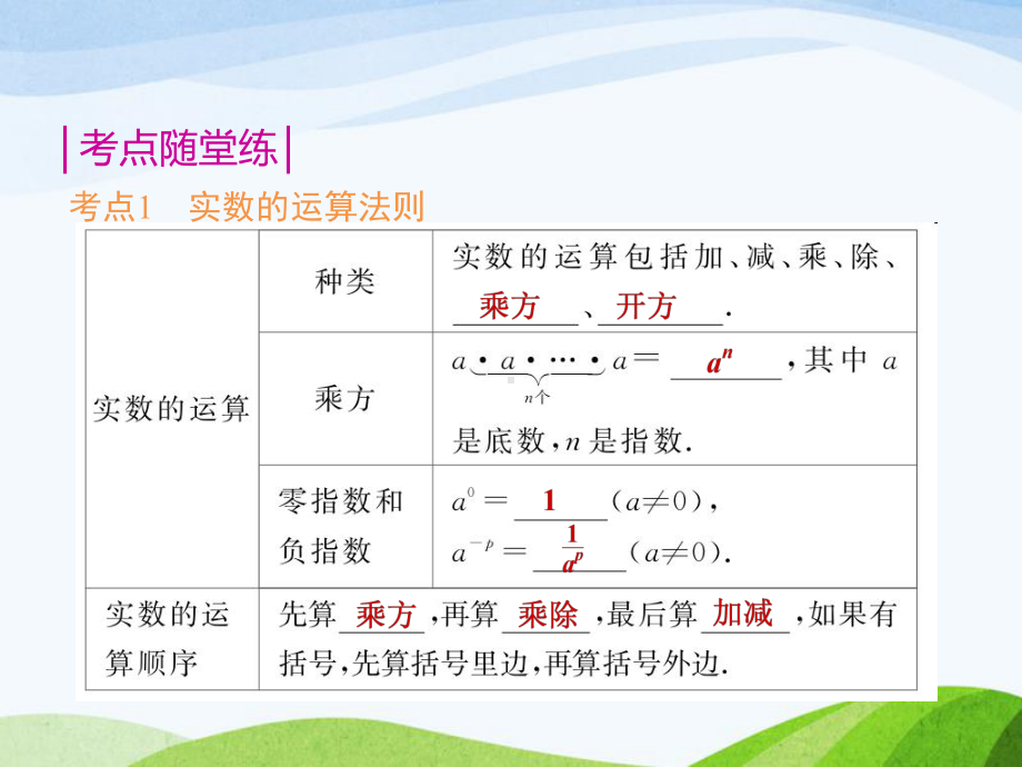 湘教版初中数学八年级上册33第2课时实数的运算和大小比较优质课课件.ppt_第2页