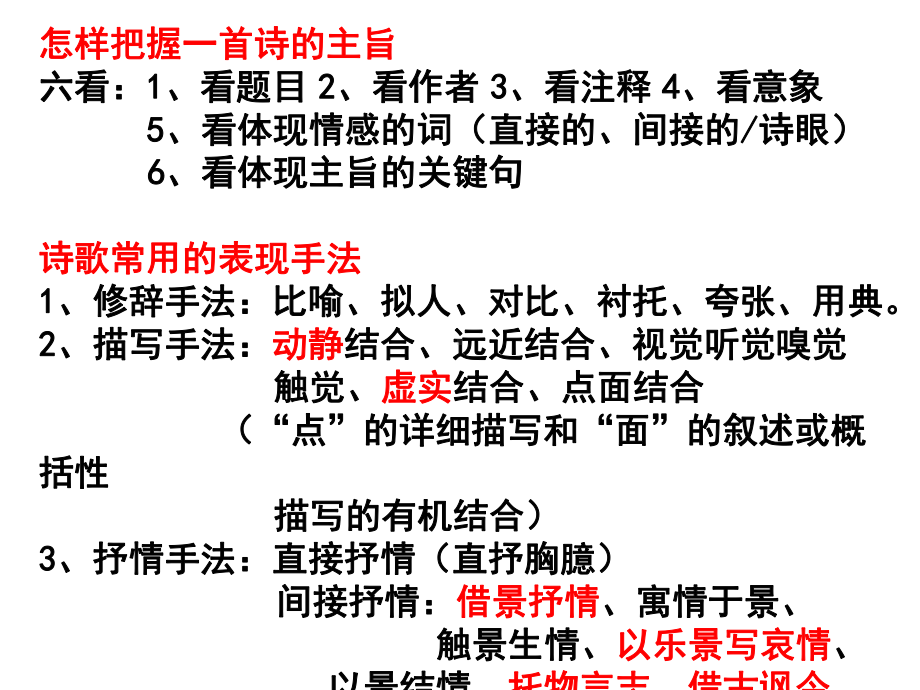 高考古诗鉴赏题的十三种答题模式课件.ppt_第2页